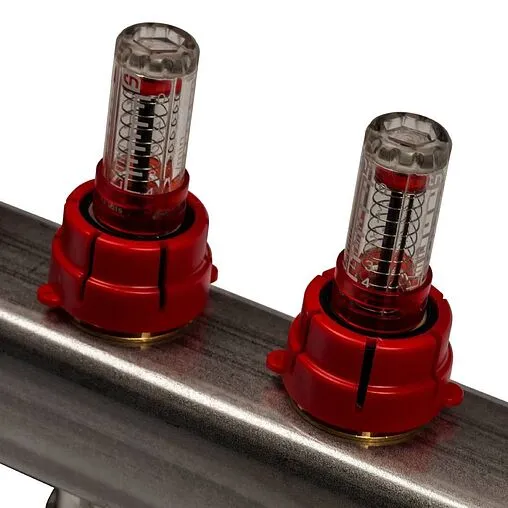 Группа коллекторная с расходомерами 12 отводов 1&quot;в/в x ¾&quot;ек Stout SMS 0917 000012