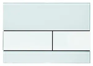 Клавиша смыва для унитаза TECEsquare 9240800 кнопки/белый глянцевый, панель/стекло белый Клавиша смыва для унитаза TECEsquare 9240800 кнопки/белый глянцевый, панель/стекло белый, 1