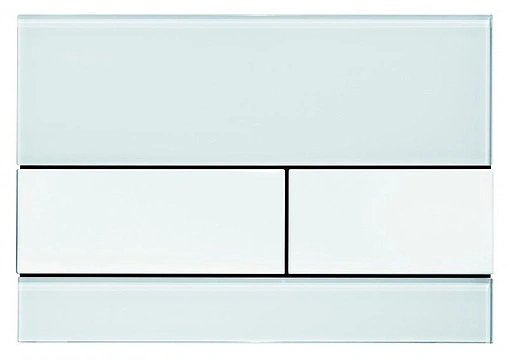 Клавиша смыва для унитаза TECEsquare 9240800 кнопки/белый глянцевый, панель/стекло белый