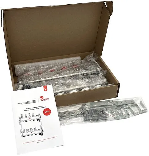 Группа коллекторная с расходомерами 9 отводов 1"в/в x ¾"ек Wester MUFS9134 Группа коллекторная с расходомерами 9 отводов 1"в/в x ¾"ек Wester MUFS9134