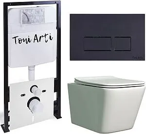 Комплект 6 в 1 Toni Arti Noche TA-01+TA-NE5335+TA-0044 с кнопкой Noche черный матовый, 1