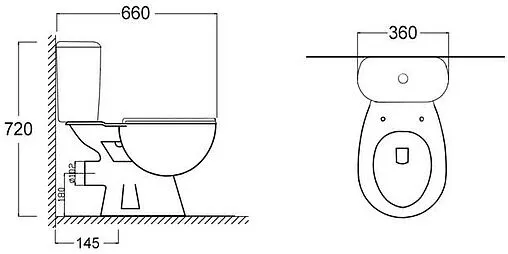 Унитаз-компакт Aquatek Каир белый AQ2780-00