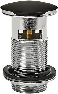 Выпуск автоматический для раковины с переливом Wirquin чёрный матовый 30722869 Выпуск автоматический для раковины с переливом Wirquin чёрный матовый 30722869, 1