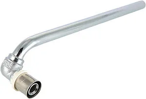 Уголок пресс радиаторный с хромированной трубкой 16мм x 15мм Valtec VTm.281.LN.001615, 1