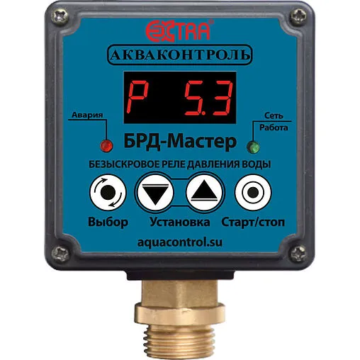Безыскровое реле давления воды Extra Акваконтроль БРД-Мастер-10-2.5 2920150000