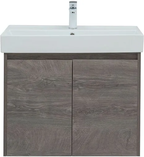 Тумба-умывальник Aquanet Nova Lite 75 дуб рошелье 00298851+00242338