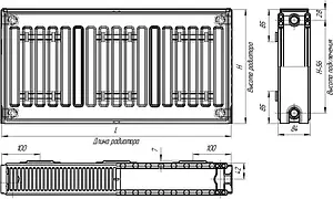 Радиатор стальной панельный Лидея Компакт ЛК 20 тип 20 300 x 400 мм ЛК 20-304 Радиатор стальной панельный Лидея Компакт ЛК 20 тип 20 300 x 400 мм ЛК 20-304, 2