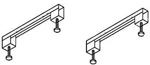 Ножки для ванны Cezares LEG-KIT-150, 1