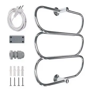 Полотенцесушитель электрический лесенка Energy Aura 600х600 полированная сталь, 2