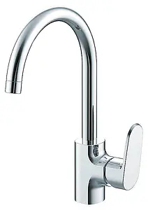 Смеситель для кухни Bravat Pure хром F7105161C Смеситель для кухни Bravat Pure хром F7105161C, 1