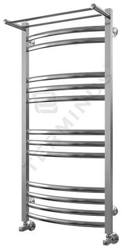 Полотенцесушитель водяной лесенка Terminus Енисей+ с полкой П13 500х1100 полированная сталь 4620768886713