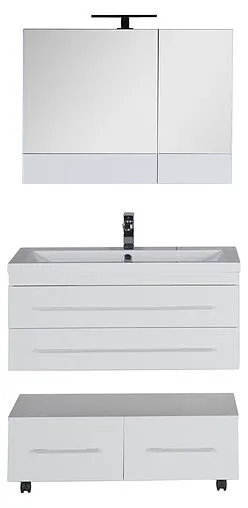 Шкаф-зеркало Aquanet Нота 90 L белый 00165371 Шкаф-зеркало Aquanet Нота 90 L белый 00165371