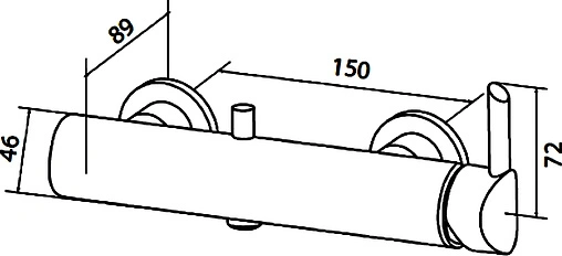 Смеситель для душа Am.Pm Awe хром F1520000 Смеситель для душа Am.Pm Awe хром F1520000