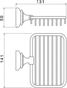 Мыльница Aquatek Классик хром AQ4533CR Мыльница Aquatek Классик хром AQ4533CR, 2