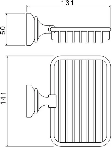 Мыльница Aquatek Классик хром AQ4533CR Мыльница Aquatek Классик хром AQ4533CR