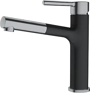 Смеситель для кухни с выдвижным изливом Franke Centro Pull out оникс/нержавеющая сталь 115.0621.546 Смеситель для кухни с выдвижным изливом Franke Centro Pull out оникс/нержавеющая сталь 115.0621.546, 1