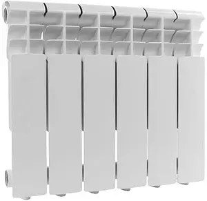 Радиатор алюминиевый 6 секций Rommer Profi 350 RAL-1210-035006 Радиатор алюминиевый 6 секций Rommer Profi 350 RAL-1210-035006, 1