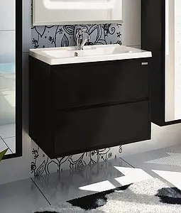 Тумба-умывальник подвесная Aquaton Римини 60 чёрный 1A2266K1RN950 Тумба-умывальник подвесная Aquaton Римини 60 чёрный 1A2266K1RN950, 3