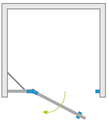 Дверь в нишу 1000мм тонированное стекло Radaway Torrenta DWJ 100 L 31920-01-05N