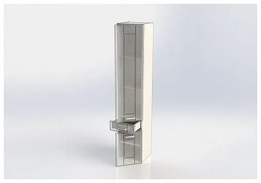 Шкаф-пенал Aquanet Рондо 35 R белый 00189159