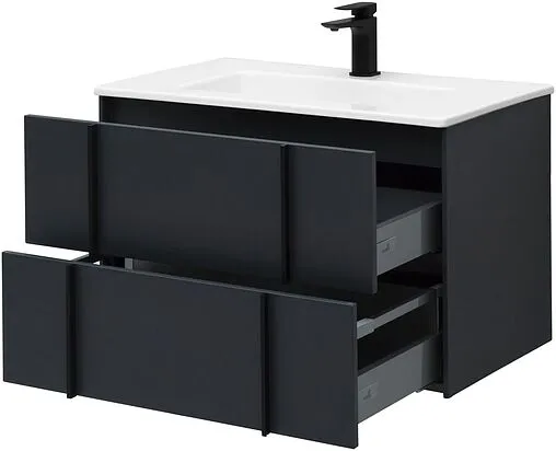 Тумба под умывальник подвесная Allen Brau Reality 80 антрацит 1.32005.AM