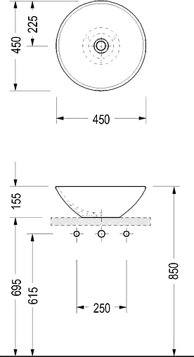 Раковина Serel 45 белый 2012 Раковина Serel 45 белый 2012