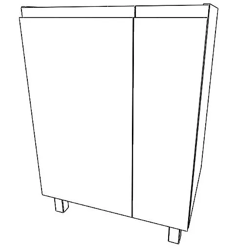 Тумба под умывальник напольный Домино Graffo 60 белый DGr2417T