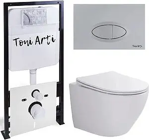 Комплект 6 в 1 Toni Arti Russi TA-01+TA-1900+TA-0050 с кнопкой Freto хром матовый Комплект 6 в 1 Toni Arti Russi TA-01+TA-1900+TA-0050 с кнопкой Freto хром матовый, 1