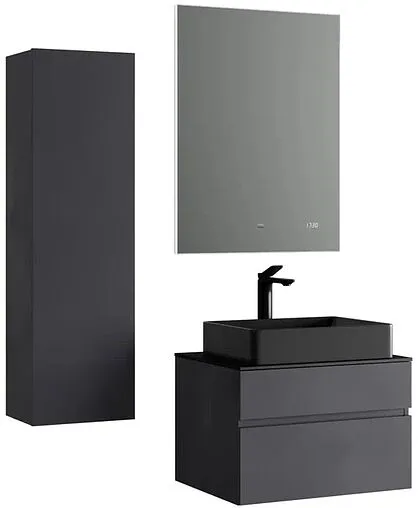 Тумба-умывальник подвесная Raval Decent 60 антрацит Dec.01.60/A/RL