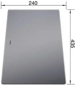 Разделочная доска Blanco Subline стекло серебристое 227699 Разделочная доска Blanco Subline стекло серебристое 227699, 2