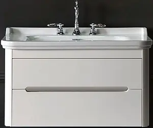 Тумба-умывальник Kerasan Waldorf белый матовый 919330bi mat+4141K1bi/cr*3, 1