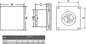 Вентилятор вытяжной Electrolux ECLIPSE EAFP-100 T белый, 2