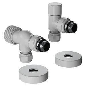 Комплект вентилей терморегулирующих осевых 15x1.0 x ½"н Royal Thermo Design Pro белый RATVXO11215WH Комплект вентилей терморегулирующих осевых 15x1.0 x ½"н Royal Thermo Design Pro белый RATVXO11215WH, 1