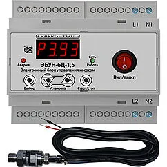 Электронный блок управления насосом с выносным датчиком давления 4-20 мА с плавным пуском Extra Акваконтроль ЭБУН-6Д-1.5-6 7136122600