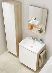 Тумба-умывальник Cersanit Smart 80 белый/ясень B-SU-SMA-CO80/Wh+, 4