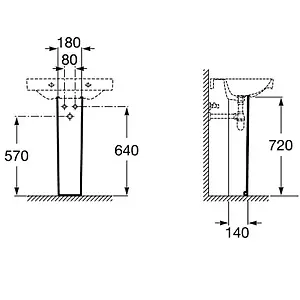 Пьедестал Roca Debba белый 33799000Y Пьедестал Roca Debba белый 33799000Y, 2