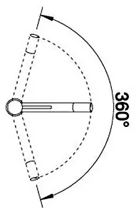 Смеситель для кухни Blanco Alta нержавеющая сталь 512321 Смеситель для кухни Blanco Alta нержавеющая сталь 512321, 3