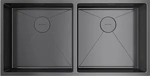 Мойка кухонная Omoikiri Taki 86-2-U/IF-GM вороненая сталь 4993793 Мойка кухонная Omoikiri Taki 86-2-U/IF-GM вороненая сталь 4993793, 1