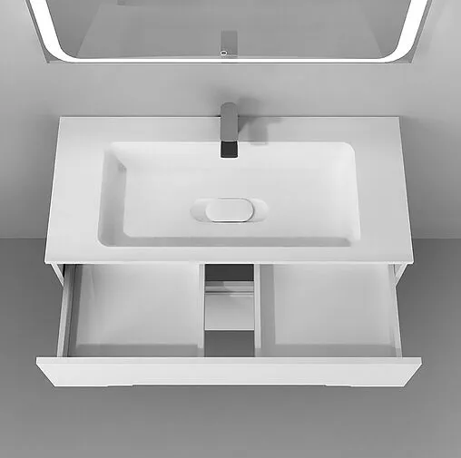 Тумба под умывальник подвесная Jorno Modul 100 белый Mоl.01.97/P/W Тумба под умывальник подвесная Jorno Modul 100 белый Mоl.01.97/P/W