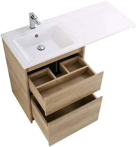 Тумба под умывальник напольная BelBagno KRAFT-LVD 58 Rovere Nebrasca Nature KRAFT-LVD-580/1200-2C-PIA-RNN