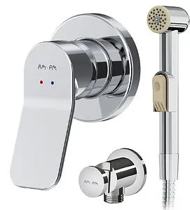 Гигиенический душ со смесителем Am.Pm X-Joy хром F40H85A00, 3