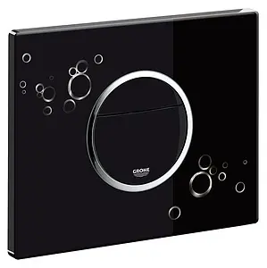 Клавиша смыва для унитаза Grohe Nova Cosmopolitan Print 38847KI0 черный глянцевый Клавиша смыва для унитаза Grohe Nova Cosmopolitan Print 38847KI0 черный глянцевый, 4