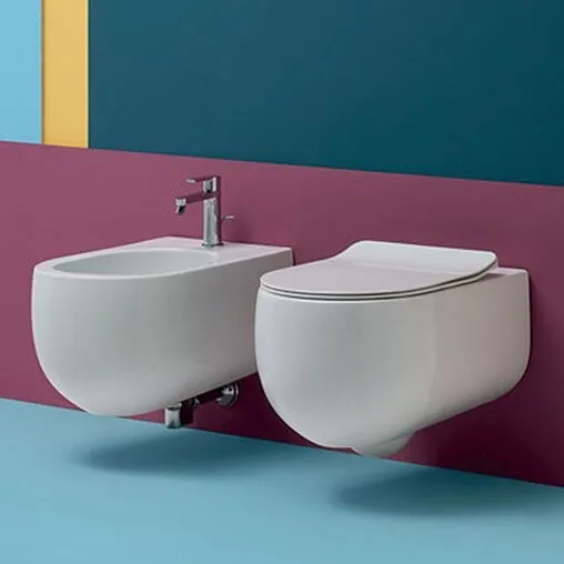 Унитаз подвесной безободковый Kerasan Flo белый 311101