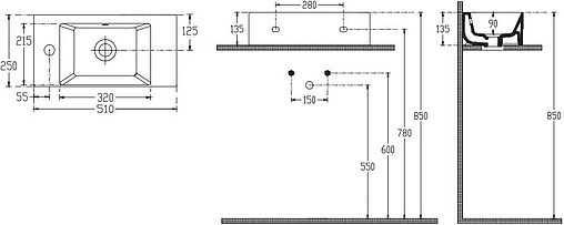 Раковина ISVEA SistemaZ Frame 50 белый 10SF50050-9