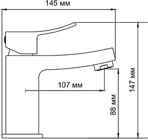 Смеситель для раковины Wasserkraft Aller хром 1064 Смеситель для раковины Wasserkraft Aller хром 1064, 2