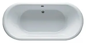 Ванна акриловая отдельностоящая Riho DUA 180x86 белый/панель черный BD0166500000000, 1