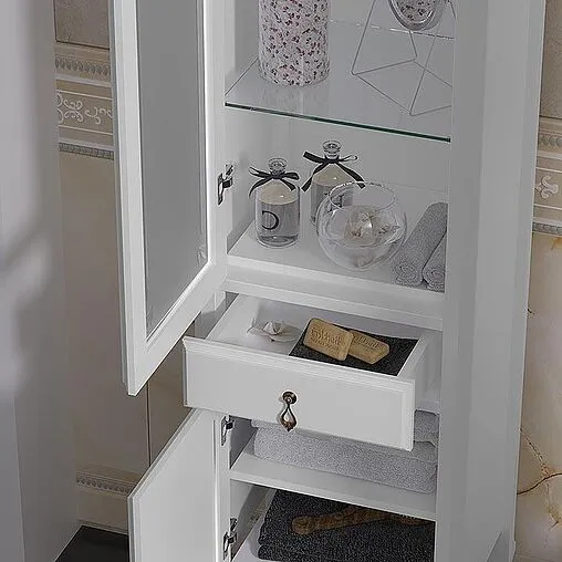 Шкаф-пенал напольный Opadiris Лоренцо 45 L белый Z0000008217