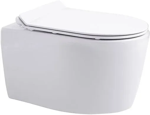 Унитаз подвесной безободковый Aquanet Smart Rimless белый SMART W T