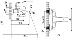 Смеситель для ванны IDDIS Vibe хром VIBSB02i02WA Смеситель для ванны IDDIS Vibe хром VIBSB02i02WA, 2