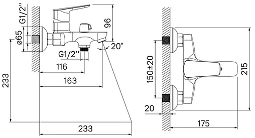 Смеситель для ванны IDDIS Vibe хром VIBSB02i02WA Смеситель для ванны IDDIS Vibe хром VIBSB02i02WA